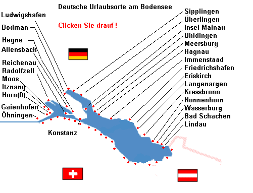 Deutsche Urlaubsorte am Bodensee