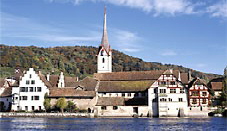 Stein am Rhein-Blickwinkel vom See